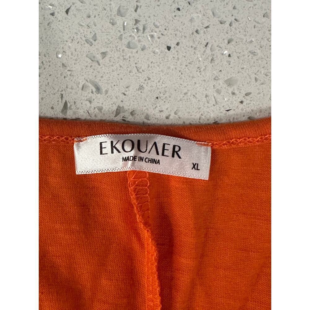 Ekouaer Sleeveless Printed Beach Dress Size XL - Picture 3 of 4